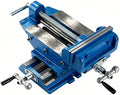 6 Inch Precision Cross Slide Drill Press Vise with 9.4" X-Axis & 8" Y-Axis Travel, Heavy Duty Ductile Iron, Includes Bolts & Nuts, Bench Vise 6 Inch Heavy Duty, and Table Clamp for Versatile Use