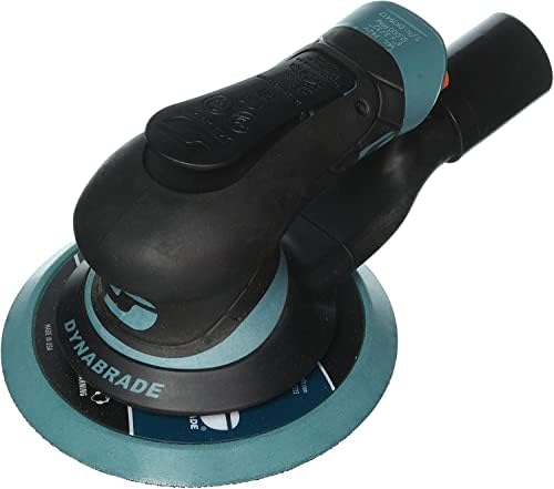 Dynabrade (X62V) Dynorbital Extreme 6" (152 mm) Diameter Random Orbital Sander, Vacuum-Ready, Hook-Face Pad Face | Proportionate 3/32" (2.5 mm) Diameter Orbit | 12000 RPM Pneumatic Motor