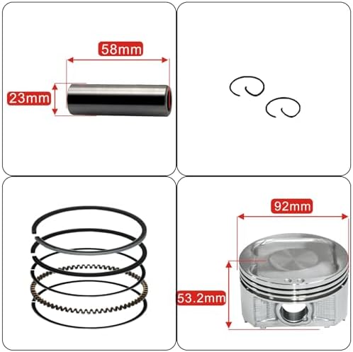 Tupo BJX500-92 Cylinder Top End Rebuild Kit
