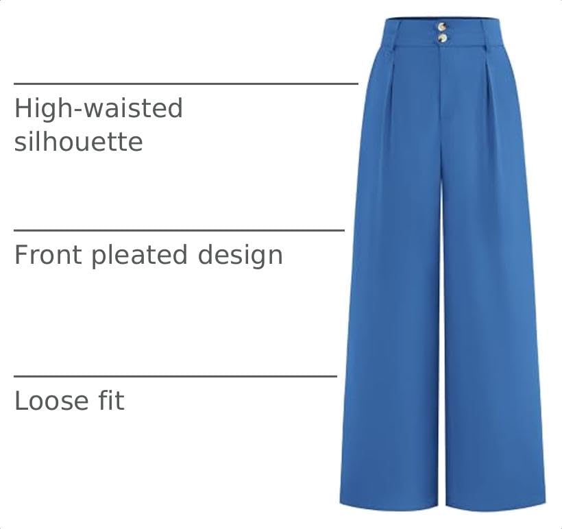 BTFBM Wide Leg Dress Pants Women Business Casual Outfits