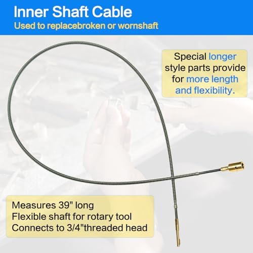 Compatible Foredom Flex Shaft Rotary Tools，39" S-93 Shaft & S-77 Sheath Kit