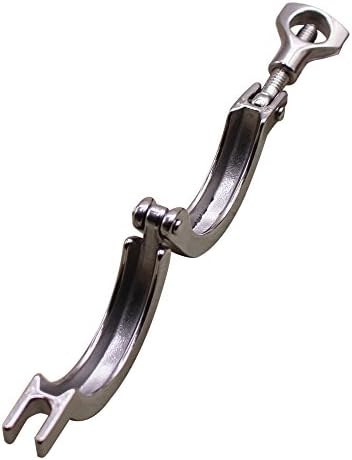 DERNORD Stainless Steel 304 Single Pin Heavy Duty Tri Clamp with Wing Nut for Ferrule TC 1.5'' (Pack of 1)