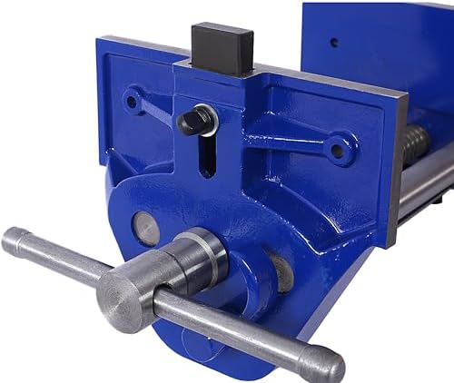 7 Inch Jaw Width Woodworking Vise Quick Release Heavy-Duty Metal Cast Iron Workbench Clamp Tool Vise Crafting Repair Tool Blue
