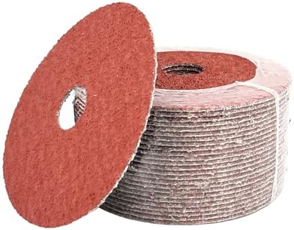 VSM 25-Pack - 5 inch 80 Grit (Medium) - Ceramic Plus Resin Fiber Disc with Top-Size, Tear-Resistant Fiber Backing, Durable, Hand-Held Machine Compatible Sanding Discs