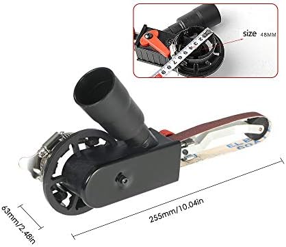 SagaSave Mini Belt Sander Sanding Head Adapter Electric Angle Grinder Sander Head Attachment for M14 Thread Spindle Electric Angle Grinder