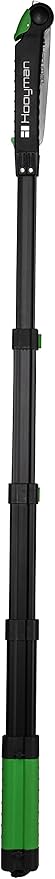 Hooyman Extendable Tree Saw with Compact Design, Detachable Handsaw and Telescoping Pole, No-Slip H-Grip, Impulse Hardened Teeth, and Wrist Lanyard for Tree Trimming, Hunting, Camping, and Outdoors