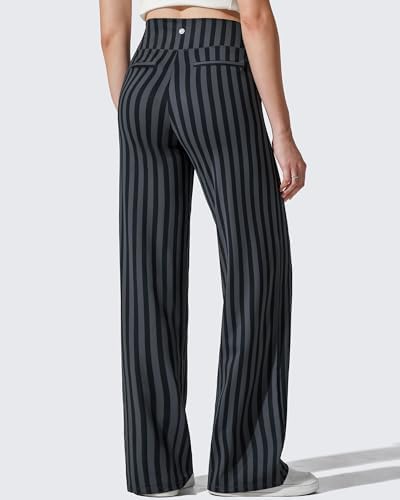 G4Free Yoga Pants for Women Wide Leg Pants with Pockets High Waisted