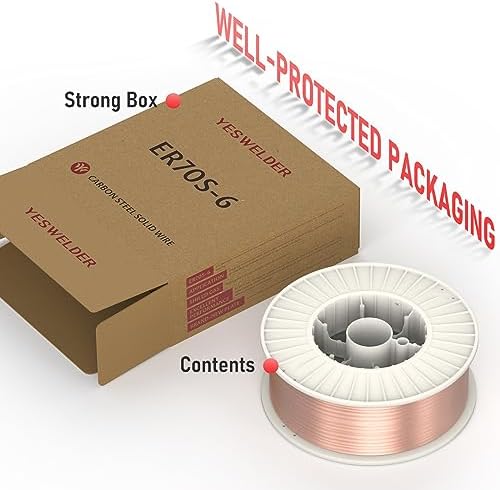 YESWELDER MIG Welding Wire, Carbon Steel MIG Solid Wire ER70S-6