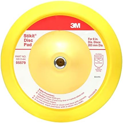 3M Stikit Abrasive Disc Back-up Pad, 05579, 8 in