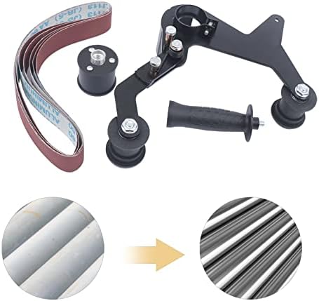 Sanding Machine Belt Sanding Machine Portable Handle Pipe Polisher Grinder Polishing Sanding Machine for Grinding Stainless Steel Pipe, Wood Pipe, Aluminum Pipe, Copper Pipe, Titanium Pipe