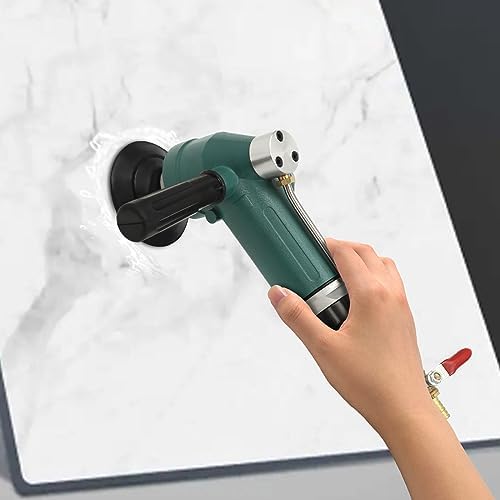 Air Grinder, 4-Inch Pneumatic Air Wet Stone Polisher, 700W Water Wet Air Sander Concrete Polighing Air-Powered Stone Polisher, Air-Powered Stone Polisher for Use On Buffed Marble