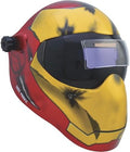 Save Phace Auto Darkening Welding Helmet Ironman EFP I Series - Ear to Ear vision Welder Hood Grinding Mask with External 2 x 4 Inch Adjustable ADF for SMAC/MIG/TIG/SPOT - 2 Sensors Solar Powered