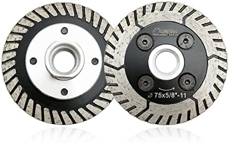 SHDIATOOL Diamond Granite Cutting Blades 3 Inch Two-in-One Design Cut Grind Sharpen Marble Concrete and Bricks(2-Pack)