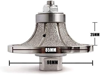 Z-LION B25 1" Diamond Hand Profile Wheel Router Bit Half Profiler Wheel for Granite Concrete Marble Edge with 5/8"-11 Thread