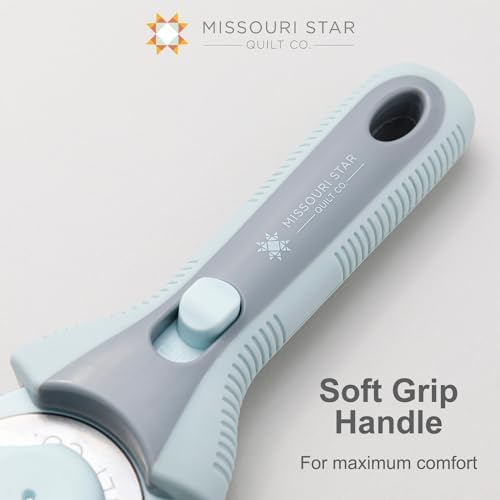 Missouri Star Rotary Cutter, 45mm Blade, Rolling Cutter Tool for Quilt Appliques and Cutting Fabrics, Essential Quilting and Sewing Supplies for DIY Craft Projects