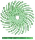 Dedeco Sunburst Radial Bristle Discs 48-Pack - 3/4" Curved - Light Green 14000 Grit (Ultra-Fine, 1 Micron) - Aluminum Oxide for Polishing & Finishing