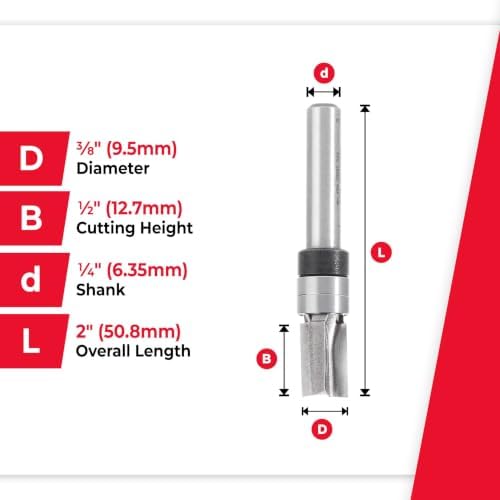 Amana Tool - 45475-3DS) Plunge 3/8 Dia Upper Bb 1/4Shk