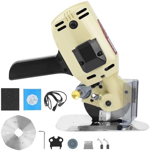 Electric Fabric Rotary Cutter, 250W Cloth Cutting Machine