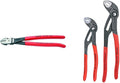KNIPEX High Leverage Diagonal Cutter Set (7401250SBA) + KNIPEX 2 Piece Cobra Pliers Set (8701180 & 8701250) (003120V01US)