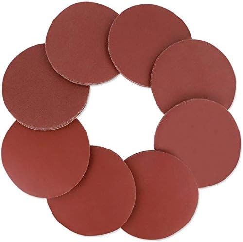 Utoolmart 8-inch Hook and Loop Sanding Discs, 5 Each of 80# 100# 120# 180# 240# 400# Aluminum Oxide Sandpaper, for Random Orbital Sander Wood Metal Auto Dry Polishing, 30 Pcs