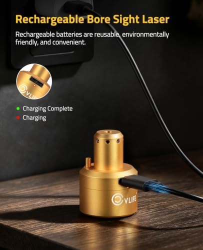 CVLIFE Rechargeable Green/Red Laser Bore Sight Magnetic Bore Sight Laser