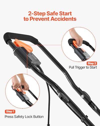 VEVOR Corded Electric Snow Shovel, 12A 17-inch Snow Shovel, 60° Adjustable Chute, 20 ft Throwing Distance, Snowthrower with Dual Safety Switch, Winter Ice Removal Tool for Driveway Sidewalk Patio
