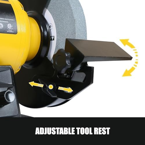 Woodskil Digital Display 8" Variable Speed Bench Grinder for Knife,3/4HP,5A