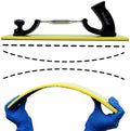 VOLSIVE Adjustable Sander Longboard Flexible Hand Sanding Blocks with Hook & Loop Backing Handle Sander, 7x42cm
