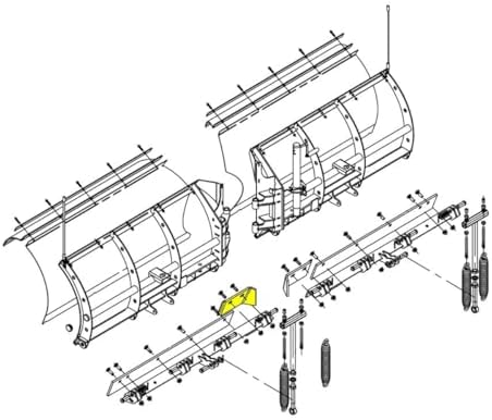 SnowDogg/Buyers Products 16120840, Steel DS Center Cutting Edge for VX-Series