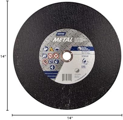 Norton Cut-Off Wheel for Metal Chop Saw, 14 Inch Cut Off Wheel, Pack of 10 Cut Off Wheels