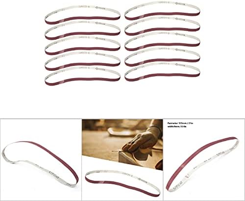 Sanding Belt, 10PCS 533 x 9mm Sanding Belt Aluminium Oxide Sandpaper Sander Abrasive Band Strap for Belt Sander Knife Sharpening Polishing(240#)
