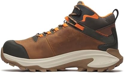 Merrell Mens Dark Taupe Moab Speed 2.0 Mid Composite Toe WPSR Hiker