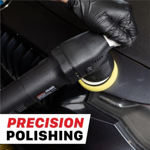 Maxshine M312 Dual Action Polisher – 12mm Throw Car Buffer with 3” Backing Plate, 550W Motor, 6-Speed Control & Low Vibration – Auto Detailing Tool for Cars, Trucks, SUVs & Boats