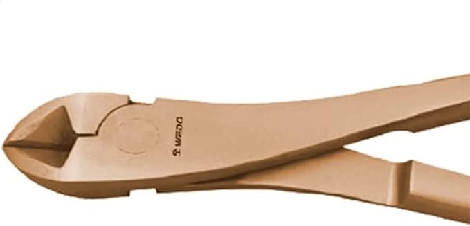 WEDO Diagonal Cutting Pliers, Side-cutting Pliers, Side Cutter, Length 150mm, Length 6 inch, Beryllium Copper, Non-Sparking, Non-Magnetic, DIN Standard, BAM & FM Certificate
