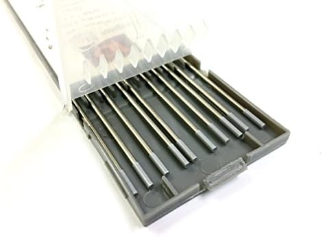 TIG Welding Tungsten Electrodes 2% Ceriated 5/64" x 7" 10-Pack (Grey, WC20)