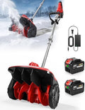 Cordless Snow Shovel, 14-Inch Width, 6-Inch Depth, Up to 60mins Runtime