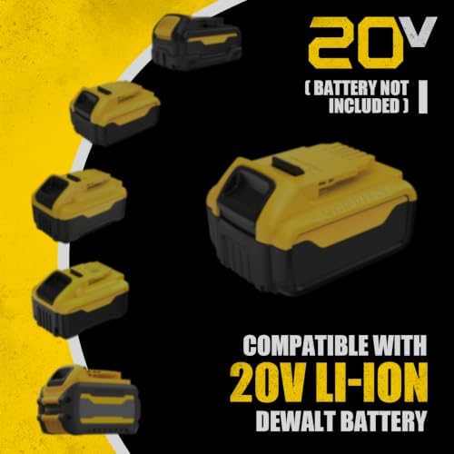 Cordless 2 in 1 Leaf Blower for DeWalt 20V Battery(Tool Only)