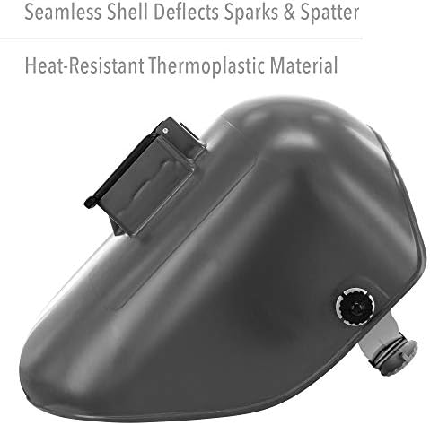 Fibre-Metal by Honeywell Tigerhood Classic Thermoplastic Welding Helmet, Gray (906GY)