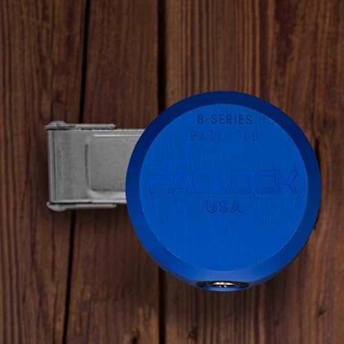 PACLOCK's 8-Series Stepped-Back Puck, Standard Rekeyable (SR), Keyed Different, 304 Stainless Steel
