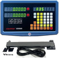 DRO Digital Readout 2 Axis Screen DRO Readout Display Linear Scale for Bridgeport/Knee Mill Milling Machine Lathe Machine Tools (SDS-2MS)