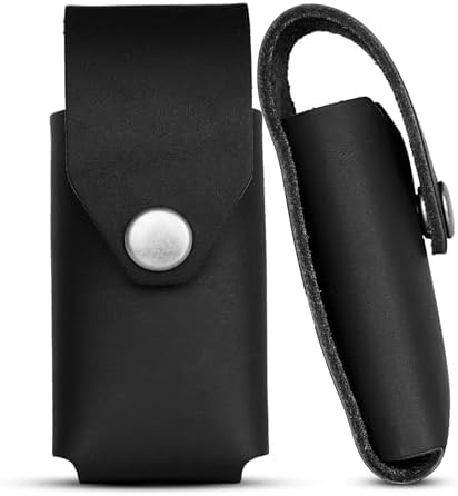 American Bench Craft Leather Multi Tool Pouch fits Victorinox Swiss Army SwissTool Multi-Tool, Leather, Sheath, Holster, Pouch ONLY – Tool NOT Included (Black)