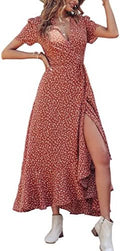 PRETTYGARDEN Women's Boho Floral Summer Maxi Dresses