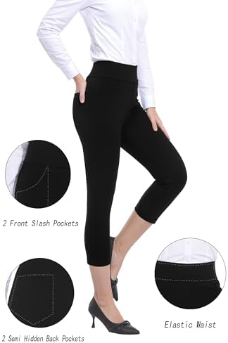 ZTN Womens Stretchy Dress Pants High Waist Work Casual
