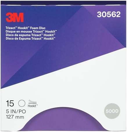 Trizact 3M Trizact Hookit Foam Disc, 30562, 5 in, 5000