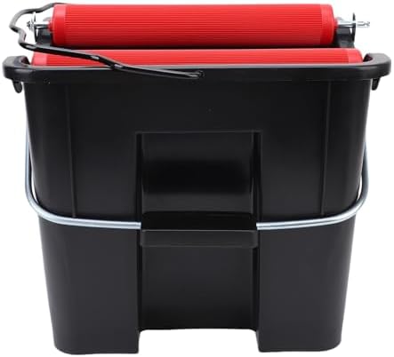 14L Pedal Spin Mop Bucket, Labor Saving Foot Pressure Floor Cleaning Bucket with Sturdy ABS and Metal Design, for Boats Yachts Cruise Ships and Deck Workspaces