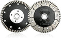 SHDIATOOL Diamond Cutting Blades Two-in-One Design 4-1/2 Inch Granite Turbo Disc Cut Grind Sharpen Marble Concrete and Bricks 115mm (2-Pack)