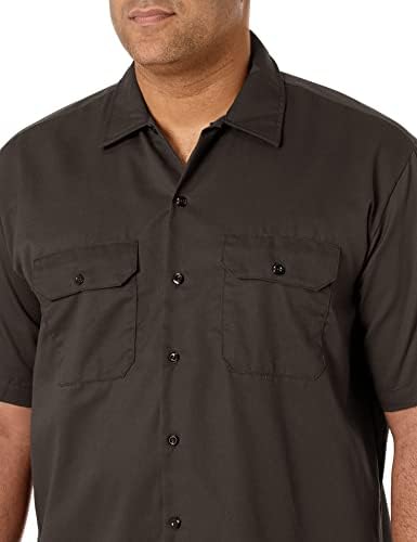 Dickies Men’s Short Sleeve Work Shirt – Durable Twill Button Down Shirts for Men, Lightweight Uniform for Daily Wear