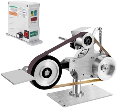 1" x 30" Belt Sander Bench Grinder with 60/800 Grits Belts