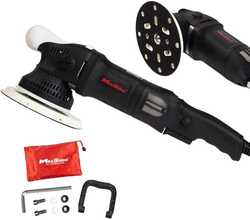 Maxshine M21 Pro Dual Action Polisher – 21mm Long Throw Random Orbital Buffer, 1000W Detailing Machine with 6″ Backing Plate –Variable Speed 2,200–5,000 OPM for Car, Truck, SUV & Boat Paint Correction