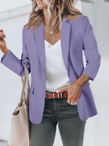 Cicy Bell Womens Casual Blazers Long Sleeve Work Office Suit Jackets Blazer